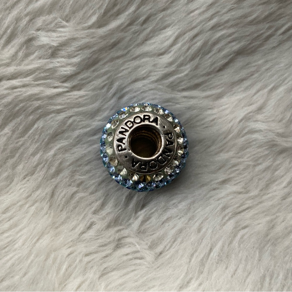 Pandora Pave’ Blue Crystal Gradient Bead - Picture 4 of 10